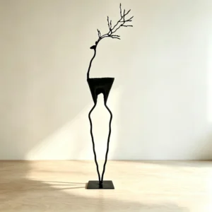 Decorative metal garden statue