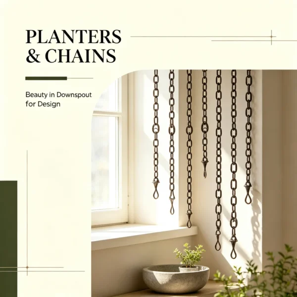 花园装饰品类产品图制作 (11) Hanging metal planters and chains