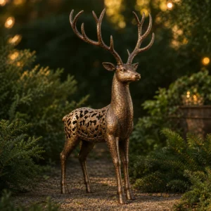 Antique Bronze Holiday Reindeer wholesale product by Wolunwo