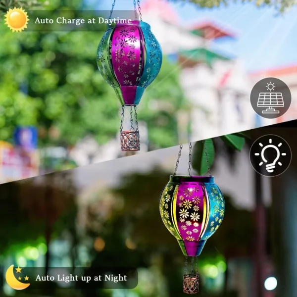OEM Iron Solar Hanging Lantern