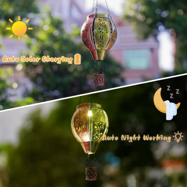 OEM Iron Solar Hanging Lantern