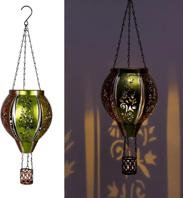 OEM Iron Solar Hanging Lantern