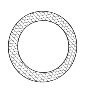 OEM Metal Wire Cutout Wreath Frame