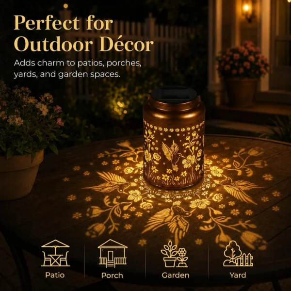OEM Iron Solar Hanging Lantern