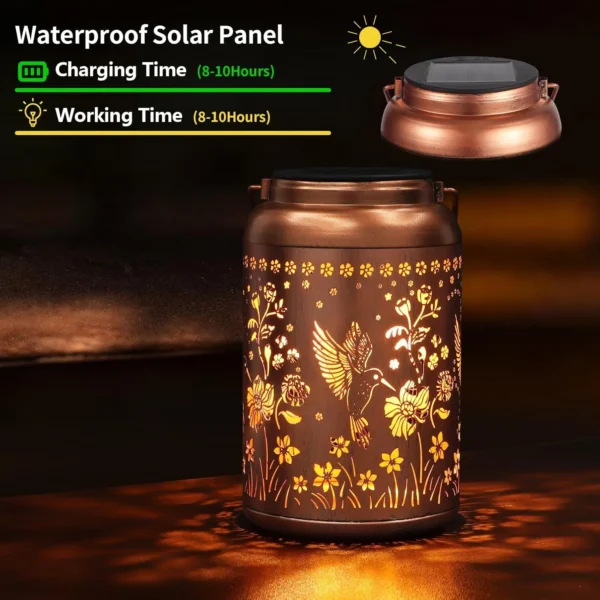 OEM Iron Solar Hanging Lantern
