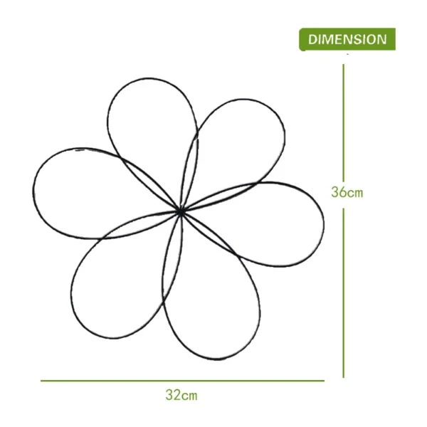 OEM Metal Wire Cutout Wreath Frame