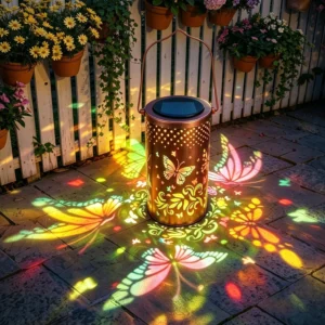 OEM Iron Solar Hanging Lantern