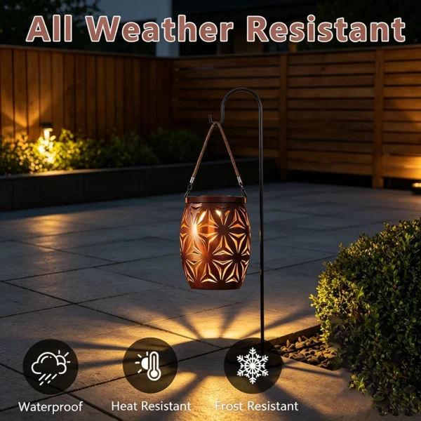 TEMU美国货发欧洲可行性 (23)_精灵看图 OEM Iron Solar Hanging Lantern