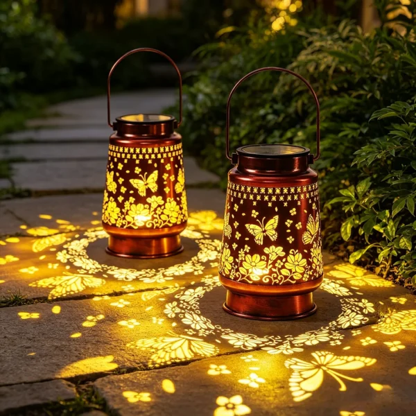 OEM Iron Solar Hanging Lantern