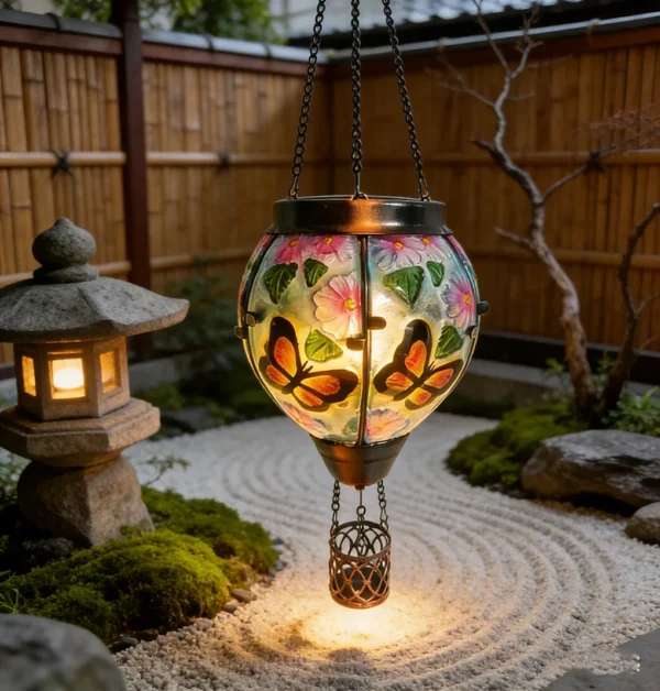 OEM Iron Solar Hanging Lantern