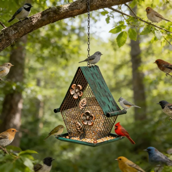 metal bird feeder Birdhouses